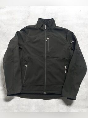 Black Diamond Double Diamond Men's Black Softshell Jacket Lightweight Zip Front